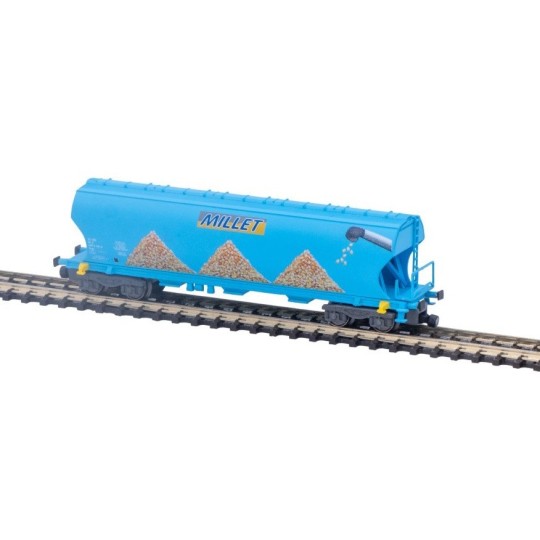 AZAR_W01-MM1-Azar W01-MM1 Bogie hopper wagon, SNCF, MILLET Corn, Z scale