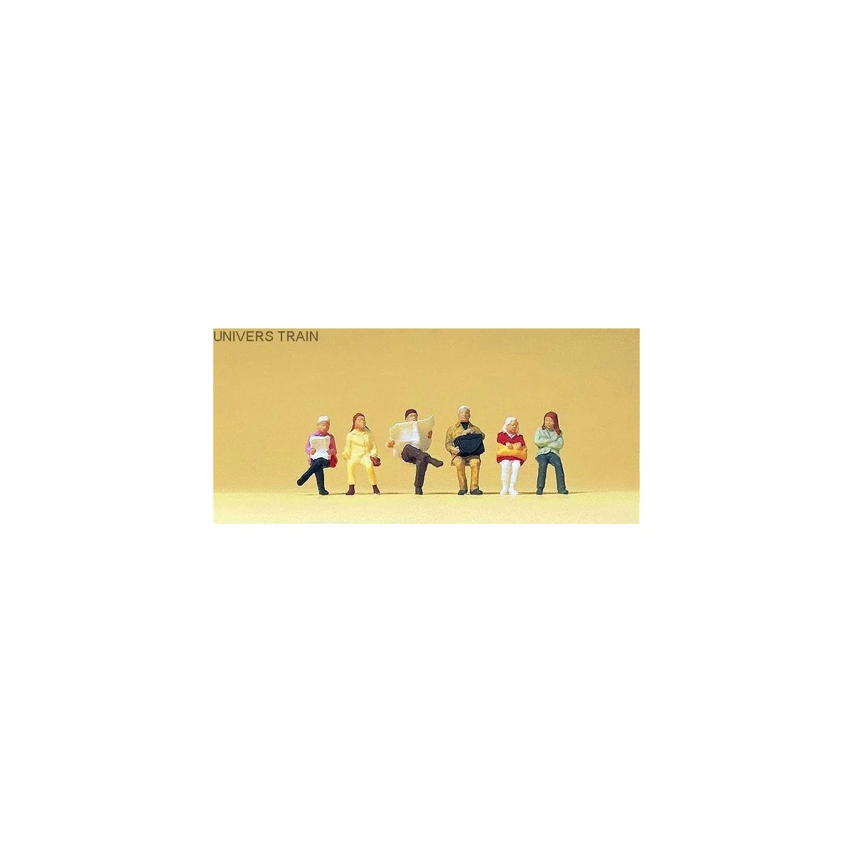 Preiser 14072 figures, seated travelers - PREISER_14072 Preiser 14072 figures, seated travelers - PREISER_14072