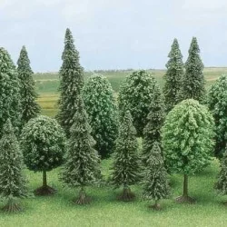Busch 6489 Assortiment de 30 arbres mélangé Busch Busch_6489 - 1
