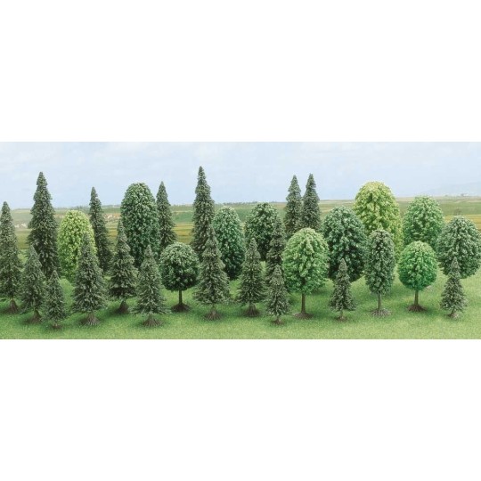 Busch 6489 Mixed Tree Assortment of 30 - Busch - Busch_6489 Busch_6489-Busch 6489 Mixed Tree Assortment of 30 - Busch_6489