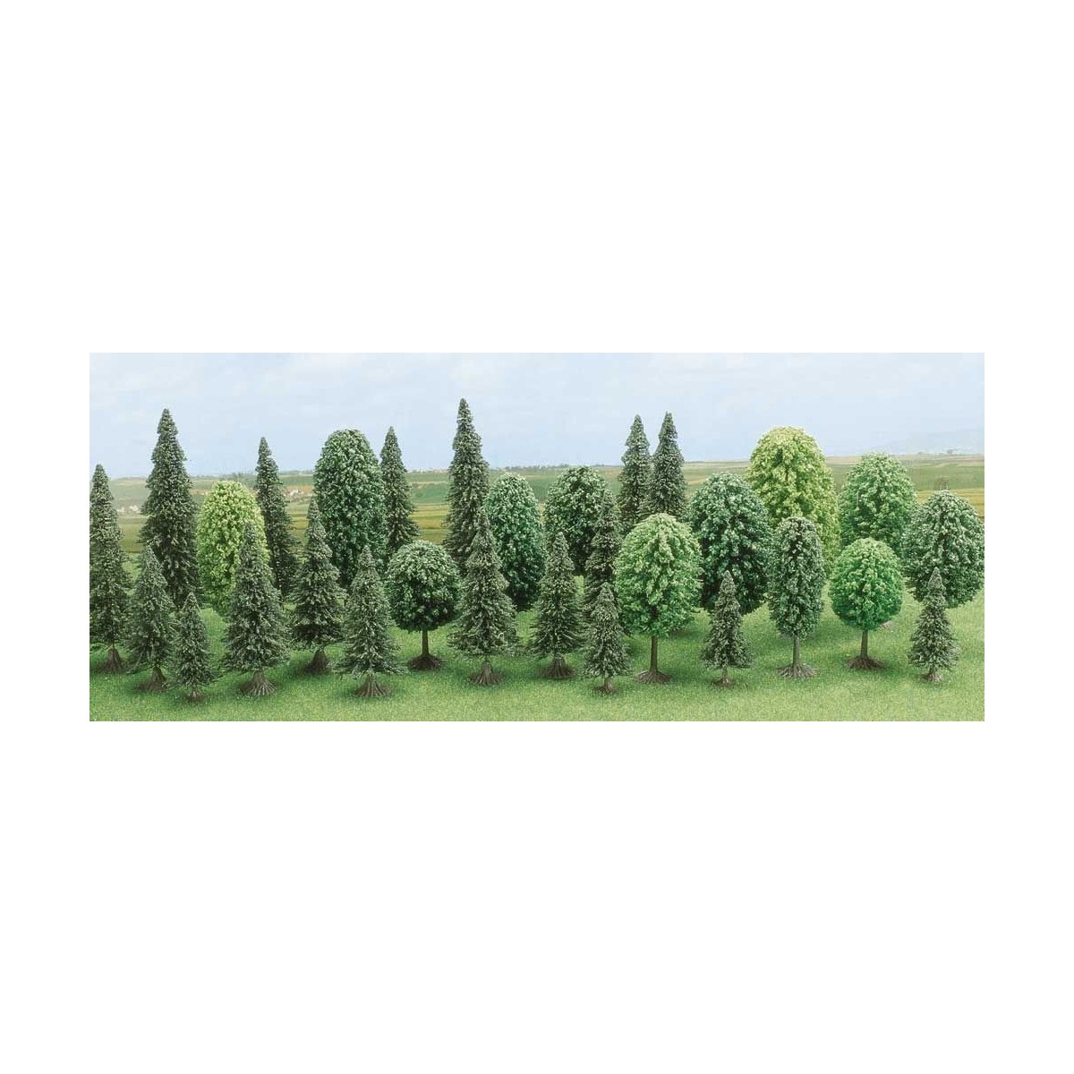 Busch 6489 Assortiment de 30 arbres mélangé Busch Busch_6489 - 1