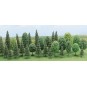 Busch_6489-Busch 6489 Assortiment de 30 arbres mélangé