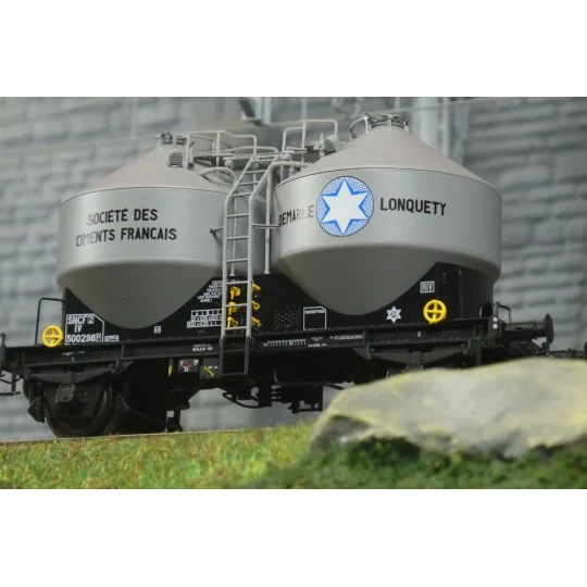 Cement wagons, DEMARLE LONQUETY - R37 HO43117 R37_HO43117-Cement wagons, DEMARLE LONQUETY - R37 HO43117