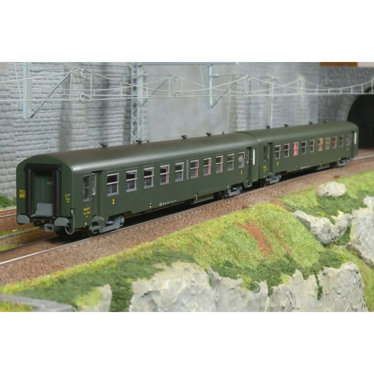 Set de 2 voitures USI Bmyfi U61, SNCF - Models World MW40029 - Écla...