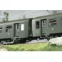 MW_40029-Models Word 40022 Set of 2 short USI coaches, SNCF, B10t U60, green, UIC markings, yellow framed logo