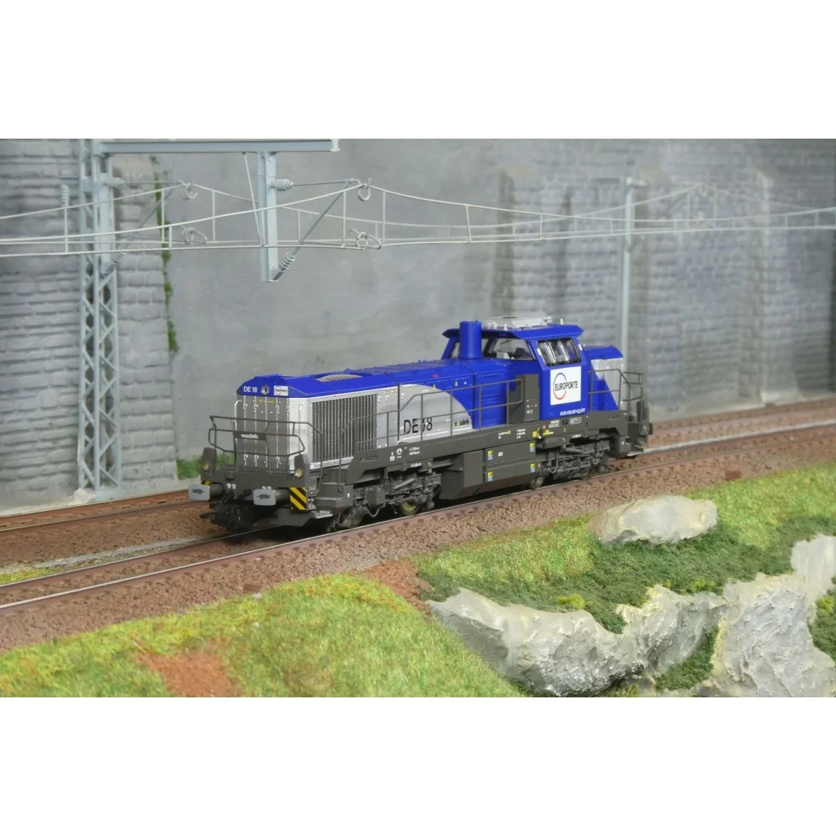 Vossloh DE18 diesel locomotive, Europorte – Jouef HJ2471S – HO Digi...
