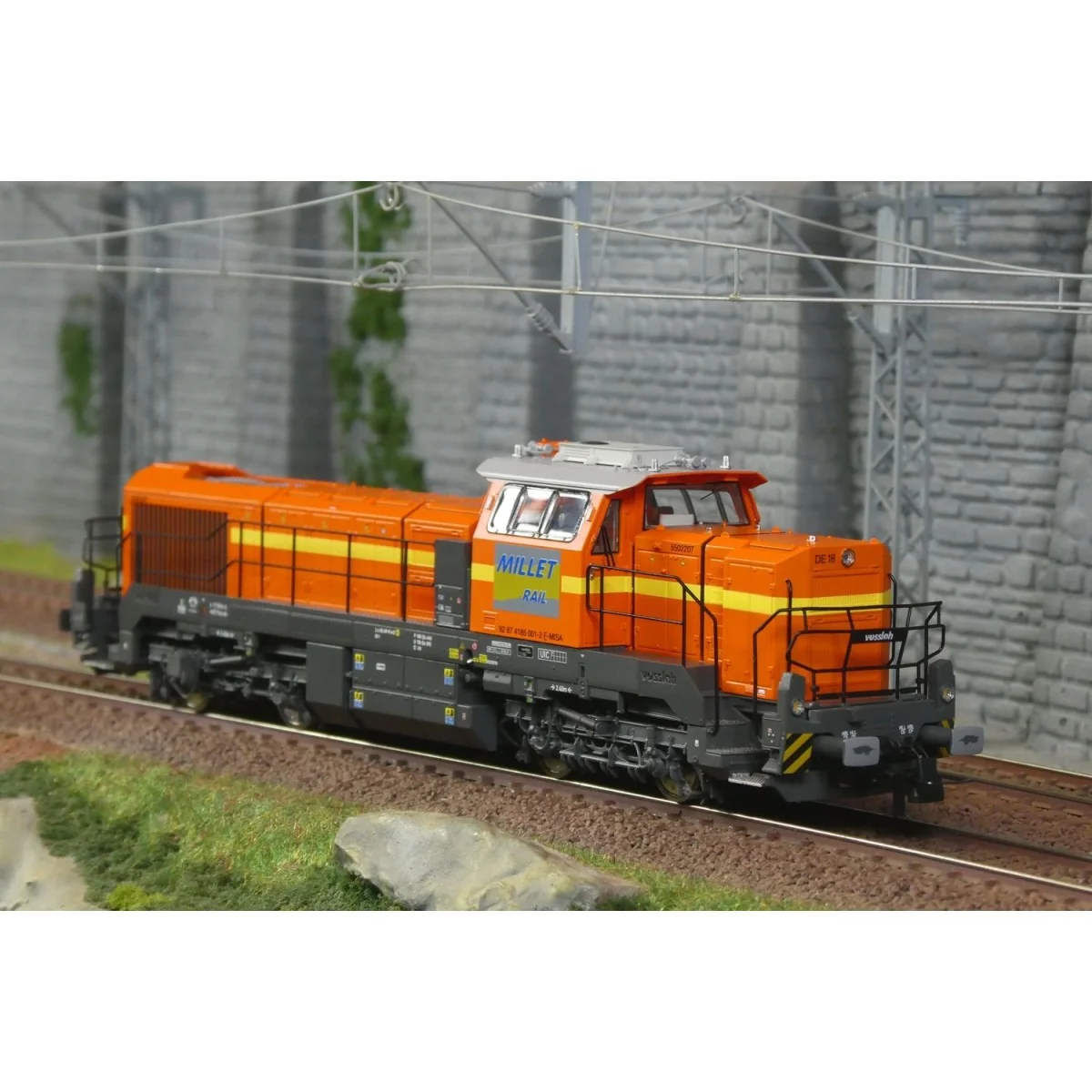 Vossloh DE18 Diesel Locomotive, Millet Rail (ex-Colas) – Jouef HJ24...