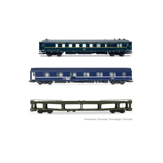 HJ4207-Jouef HJ4178 Set de 3 voitures voyageurs "Train Expo", SNCF, coffret 1/2