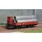 Jouef HJ5704 Flat wagon with sideboards, brown with guard's cabin, ... HJ5704-Jouef HJ5704 Flat wagon with sideboards, brown with guard's cabin, loaded with pipes, SNCF