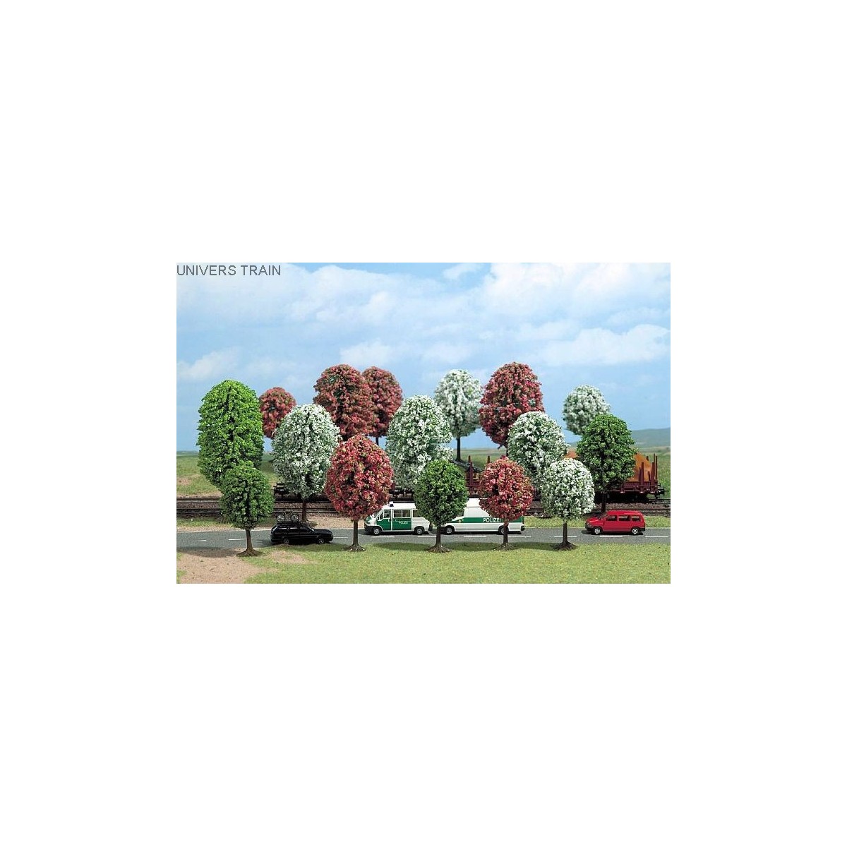 Busch 6484 Lot de 16 arbres printaniers Busch Busch_6484 - 1