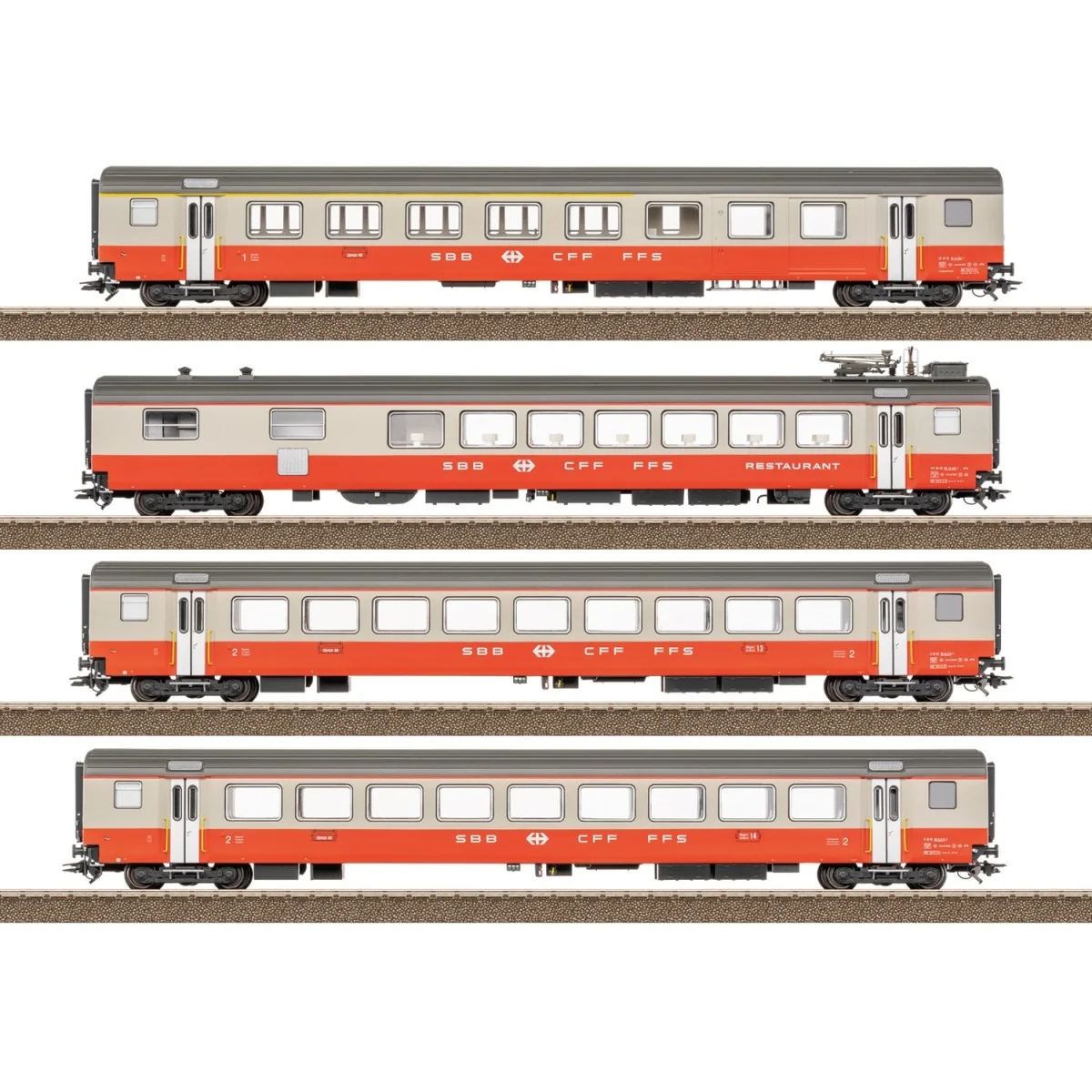 Swiss Express passenger car set, type EW III, SBB/CFF/FF...