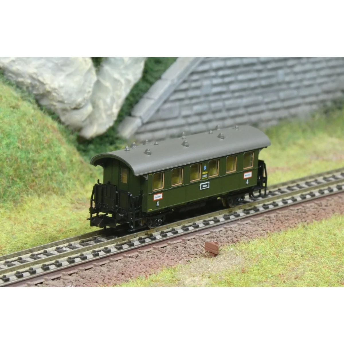 Voiture voyageurs Di (Bay 10), DRB - MiniTrix 18964, N - 1/160 Voiture voyageurs Di (Bay 10), DRB - MiniTrix 18964, N - 1/160