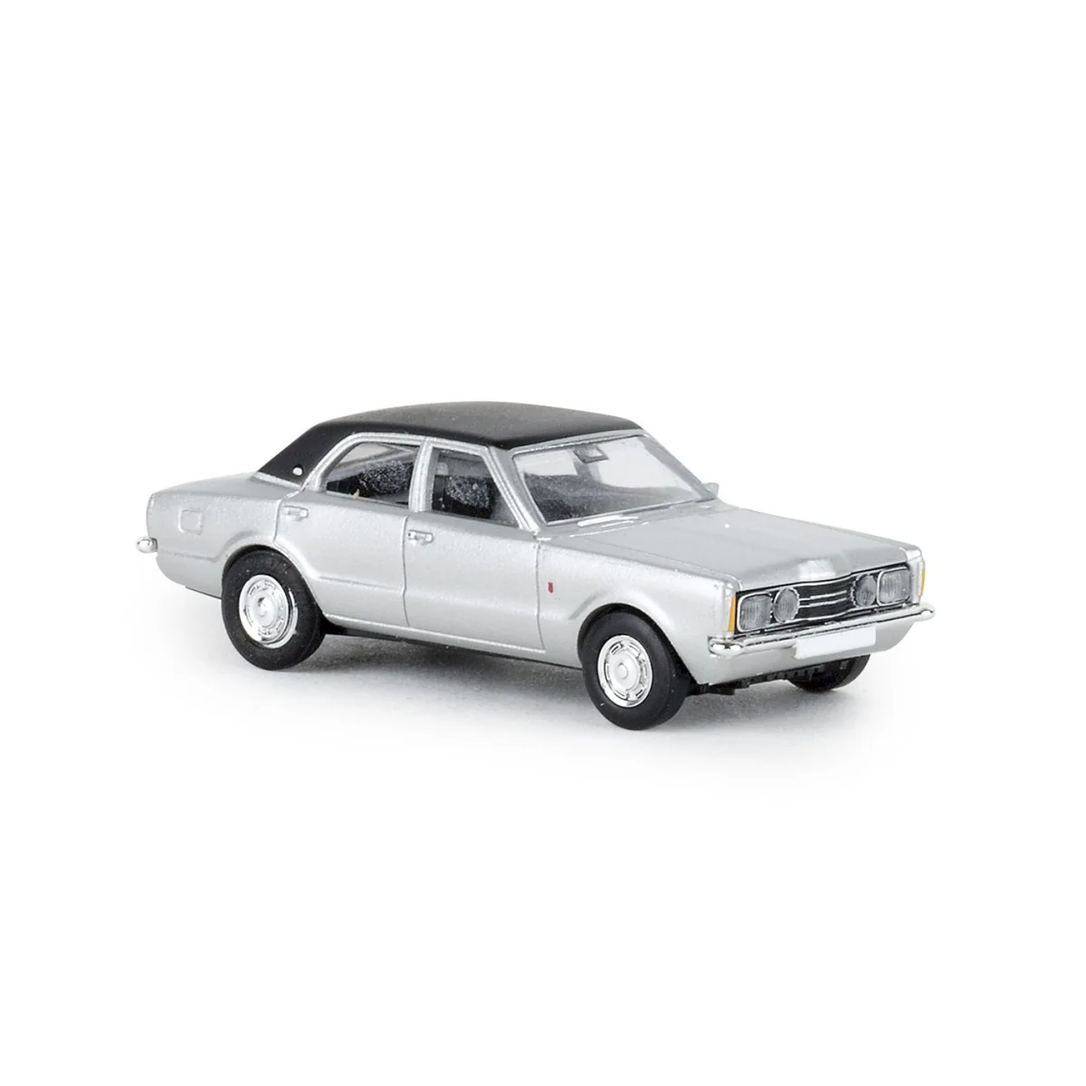 Brekina 19118 Ford Taunus GT GXL sedan, grey with black roof - Sai_...