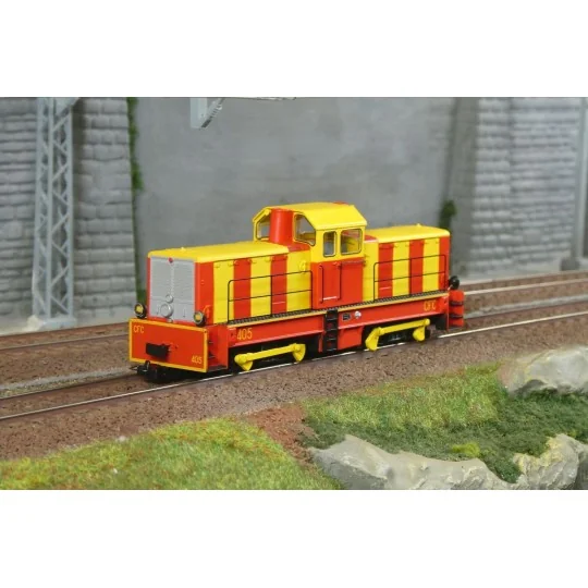 VM-025.S-Ree Modeles VM025.S Locomotive BB 400, Chemins de Fer de Corse, N°405, HOm, digital sound