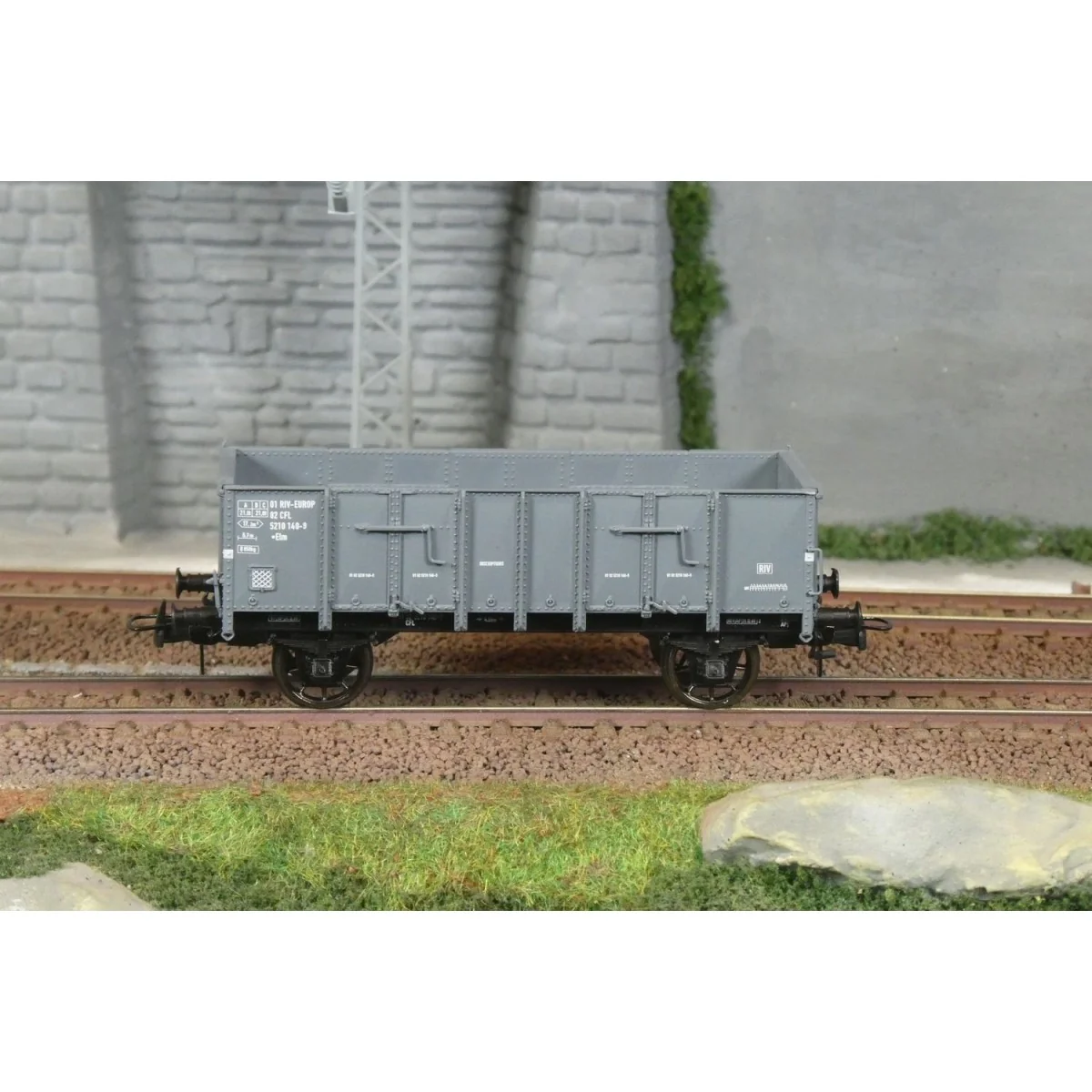 Ree Modeles WB920 Wagon Tombereau caisse métallique, CFL, ep.IV