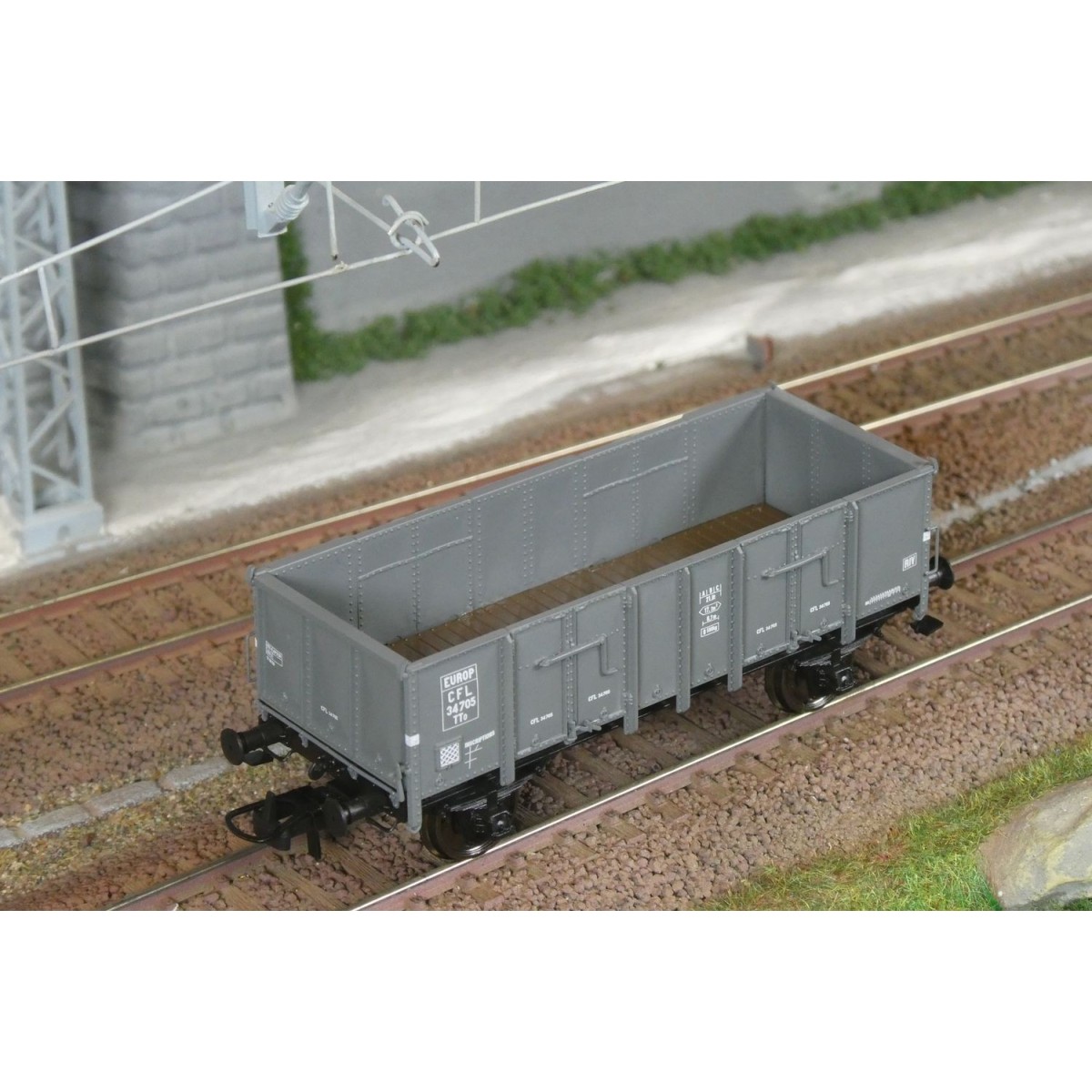 Ree Modeles WB919 Wagon Tombereau caisse métallique, CFL, ep.III