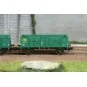 WB-921-Ree Modeles WB921 Set of 2 metal-bodied tipper wagons, green, SNCB, ep.III