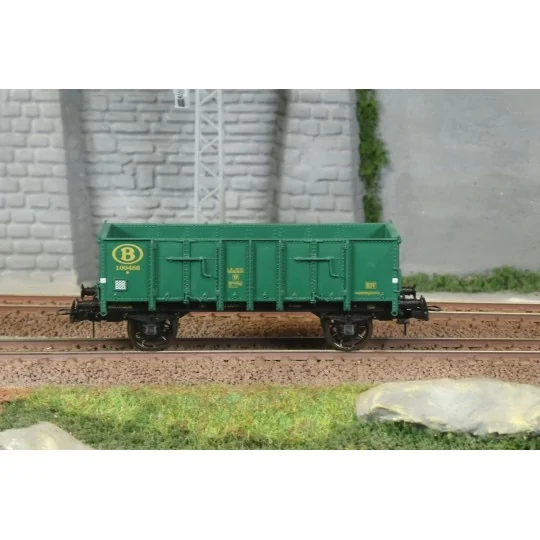 WB-922-Ree Modeles WB922 Metal-bodied tipper wagon, green, SNCB, ep.III