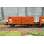 WB-923-Ree Modeles WB923 Set de 2 wagons Tombereau caisse métallique, brun, SNCB, ep.III