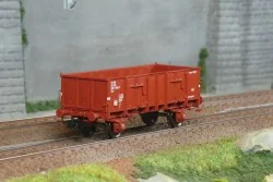 Ree Modeles WB925 Wagon Tombereau caisse métallique, brun, SNCB, ep.IV