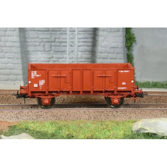 WB-925-Ree Modeles WB925 Tipper Wagon with metal body, brown, SNCB, ep.IV