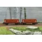 Ree Modeles WB926 Set of 2 Metal Body Dump Wagons, DB, Era III WB-926-Ree Modeles WB926 Set of 2 Metal Body Dump Wagons, DB, Era III