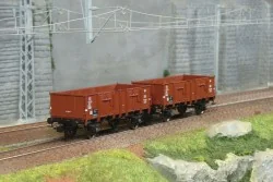 Ree Modeles WB926 Set de 2 wagons Tombereau caisse métallique, DB, ...