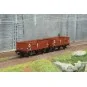 WB-931-Ree Modeles WB931 Set de 2 wagons Tombereau caisse bois, DR, ep.IV