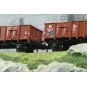 WB-931-Ree Modeles WB931 Set de 2 wagons Tombereau caisse bois, DR, ep.IV