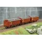 Set of 3 sliding roof wagons, type Tms, SNCF, HO - Roco 6600173 Roco_6600173-Set of 3 sliding roof wagons, type Tms, SNCF, HO - Roco 6600173