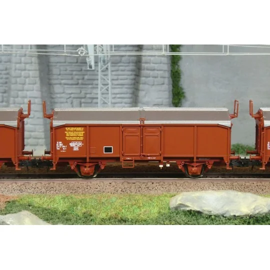 Roco_6600173-Roco 6600173 Set of 3 sliding roof wagons, type Tms, SNCF
