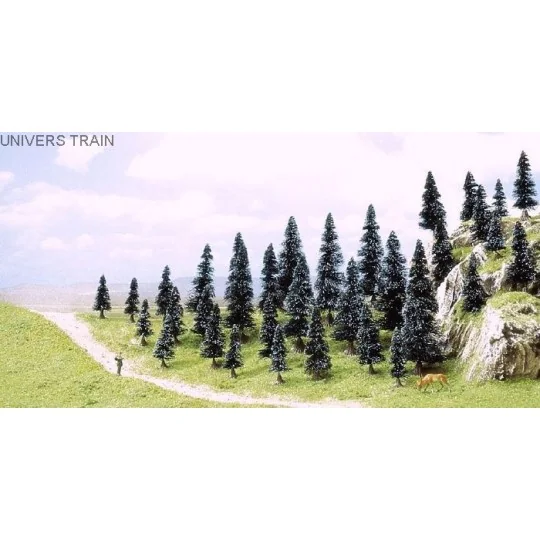 Busch 6492 Pack of 35 Assorted Christmas Trees with Roots - Busch -... Busch_6492-Busch 6492 Pack of 35 Assorted Christmas Trees with Roots - Busch_6492