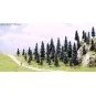 Busch_6492-Busch 6492 Lot de 35 sapins assortis avec racines