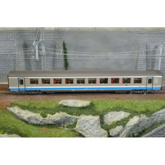 LSM_41253DC-Set de 3 voitures VU + VTU LS Models, 41253DC, voiture pilote B6, SNCF, TER Rhône-Alpes, logo Casquette, éclairage