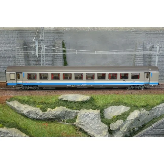 LSM_41253DC-Set de 3 voitures VU + VTU LS Models, 41253DC, voiture pilote B6, SNCF, TER Rhône-Alpes, logo Casquette, éclairage