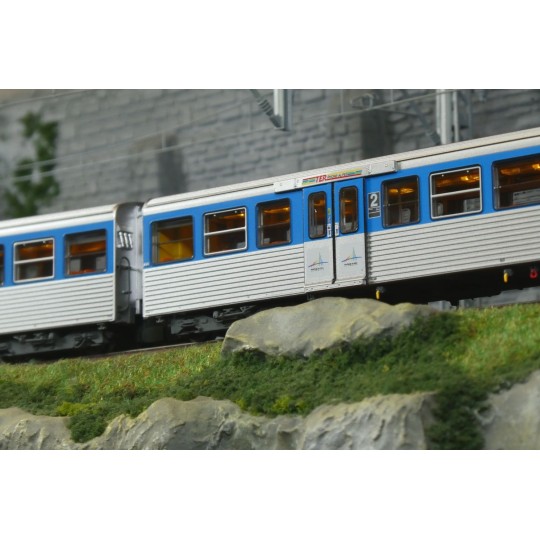 EPM_E_41.49.15-EPM 41.49.15 SNCF Regional Reversible Trainset, RRR Rhône-Alpes, blue/stainless steel, noodle logo, No. 37