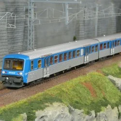 Rame Réversible Régionale SNCF, Epm 41.49.15, RRR Rhone-Alpes, bleu...