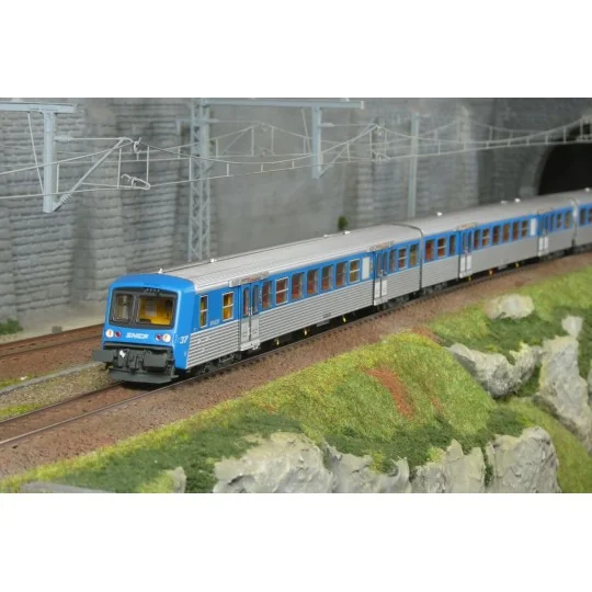 EPM_E_41.49.15-Epm 41.49.15 Rame Réversible Régional SNCF, RRR Rhones Alpes, bleu / inox, logo nouilles, n°37