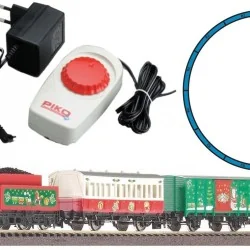 Piko 57081 Christmas Starter Set with Steam Locomotive and 3 Carriages