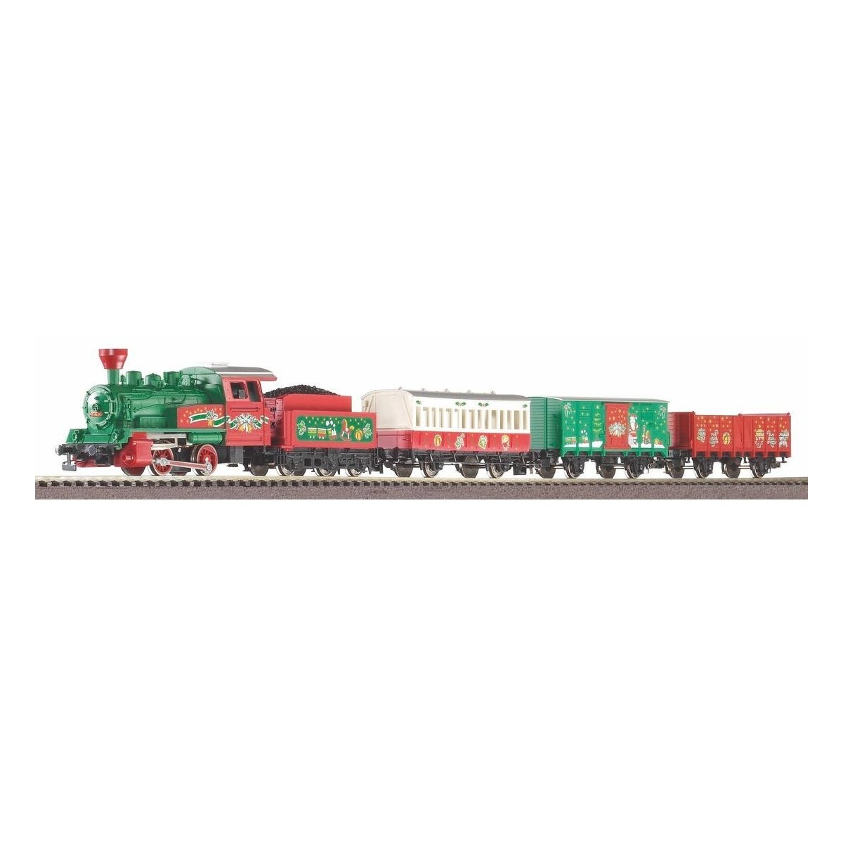Piko 57081 Coffret de départ noël locomotive vapeur et 3 voitures Piko Piko_57081 - 2