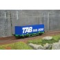 Piko_97167-Piko 97167 Wagon plat 2 essieux, avec container 40' Tab Rail Road