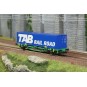 Piko_97167-Piko 97167 2-axle flat wagon with 40' Tab Rail Road container