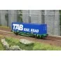 Piko 97167 2-axle flat wagon with 40' Tab Rail Road container Piko_97167-Piko 97167 2-axle flat wagon with 40' Tab Rail Road container