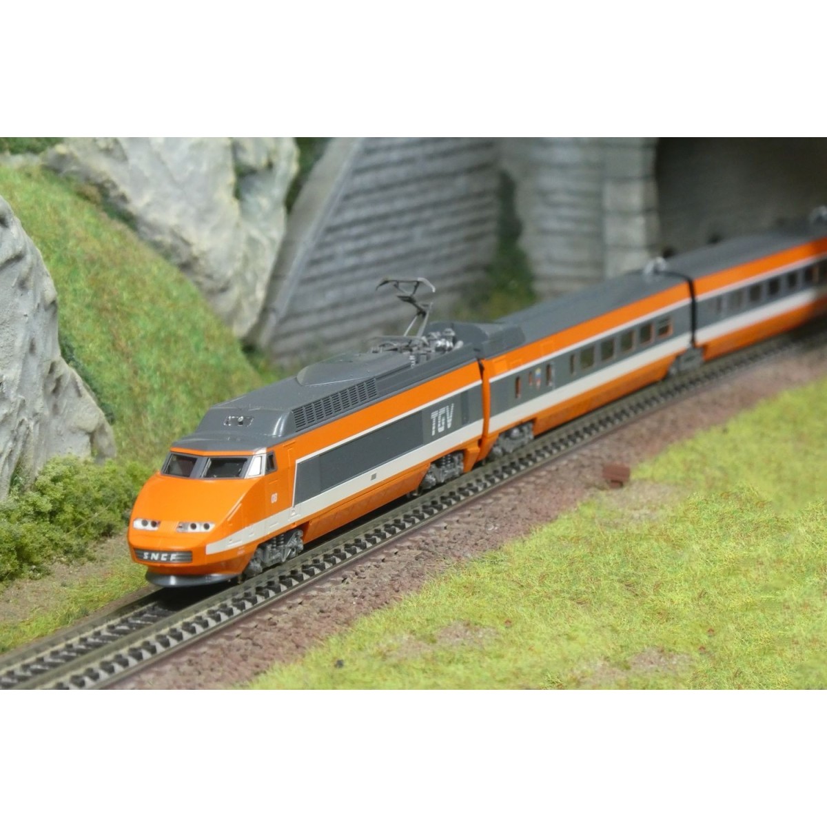 Coffret de base TGV Sud-Est orange origine 5 éléments - Kato 10-208...