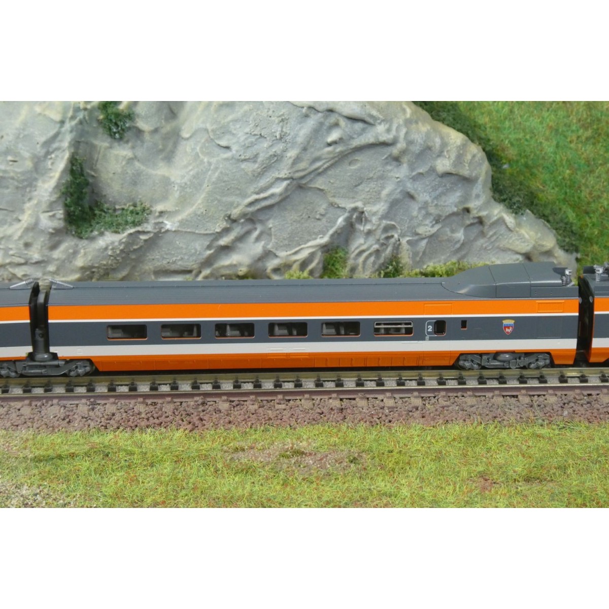 Coffret de base TGV Sud-Est orange origine 5 éléments - Kato 10-208...
