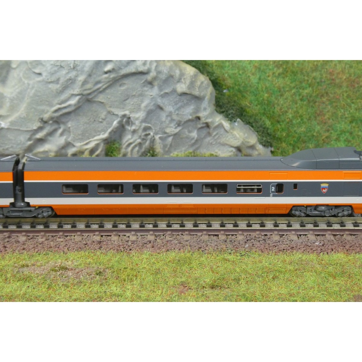 Set de 5 voitures complémentaires TGV Sud-Est SNCF, Orange origine,...