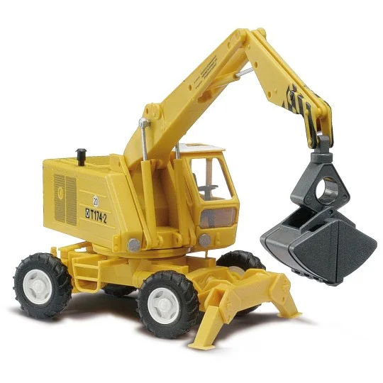 Busch_42870-Pelleteuse sur roues avec grappin T 174-2 - Busch 42870