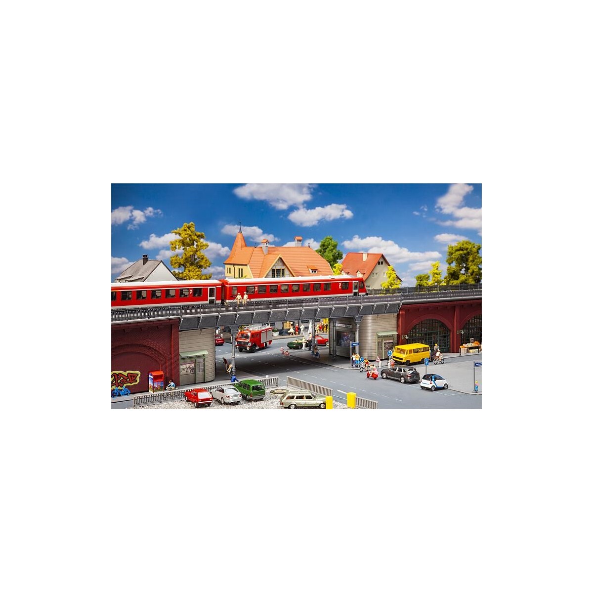 Faller 120581 Model Kit, Urban RER Bridge - Faller_120581