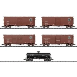 Coffret de wagons marchandises Southern Pacific - Märklin 45667