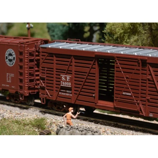 Trix 24915 Set of 5 Southern Pacific freight wagons - H0 TRIX_24915-Trix 24911 Set of 6 coal wagons, "Hopper Cars", BNSF